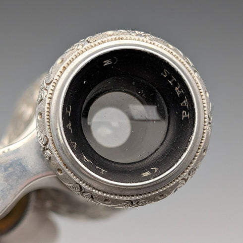 フレンチアンティーク フローラル装飾 オペラグラス 双眼鏡 Laval ケース付き